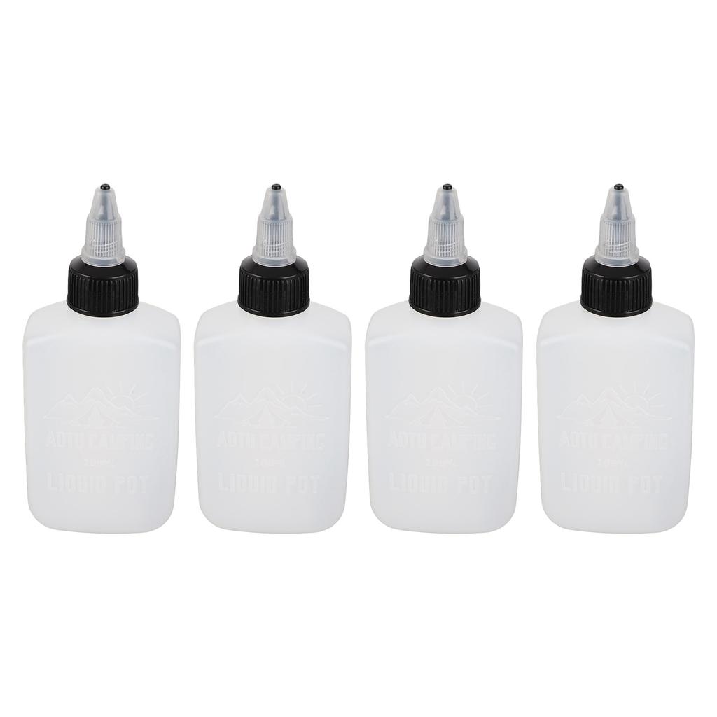 4 Pcs Seasoning Bottle 100ML Portable Sealed Reusable Dispensing Oil Bottle Seasoning Bottle for