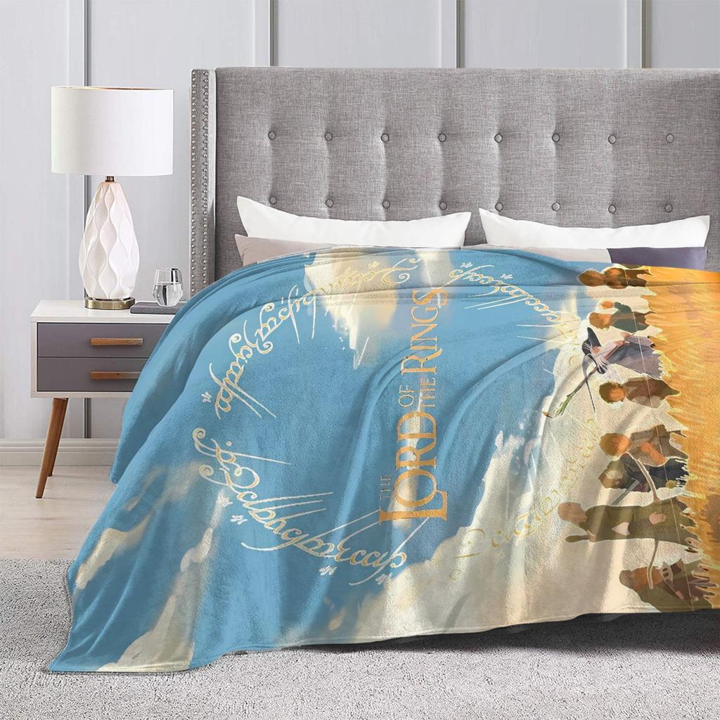 L-Lords Of The R-Rings Plush Blanket Students Flannel Bedding Throws For Living Room Super Warm Design Quality Bedspread Gift