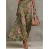 2026 new summer European and American women's clothing neck mesh sleeveless sexy elegant dress long dress