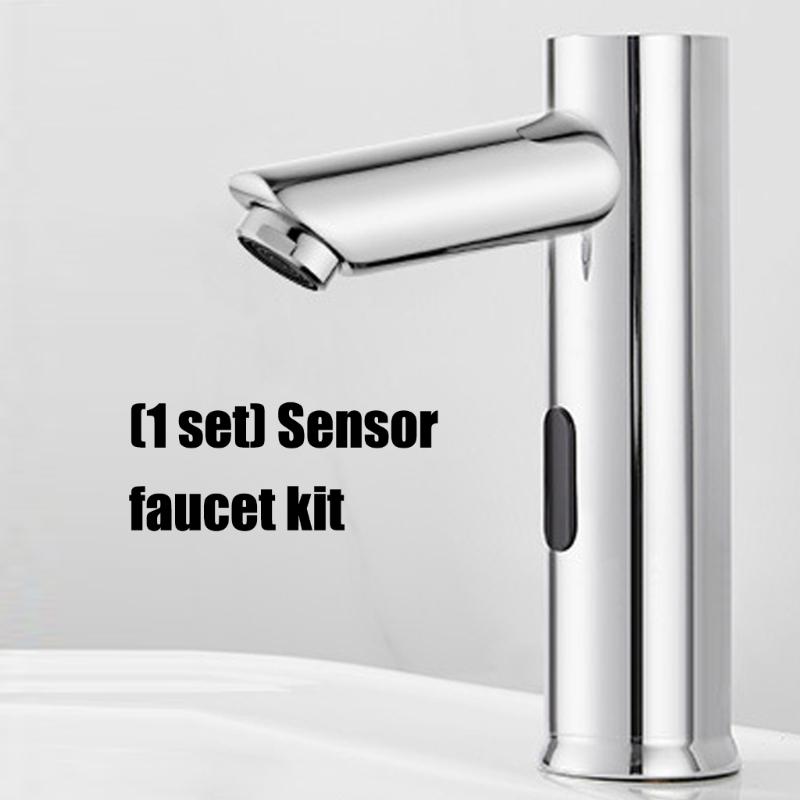 Automatic Sensors Faucets with High Sensitivity Detection Hygienic Water Flows Control Device for Sink Vanity Upgrades
