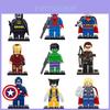 Conjunto de Blocos de Construção de Super-Heróis com Homem de Ferro Capitão América Wolverine Homem-Aranha e Mais!