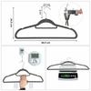 Velvet Maxi Hanger, Set Of 50, Graphite
