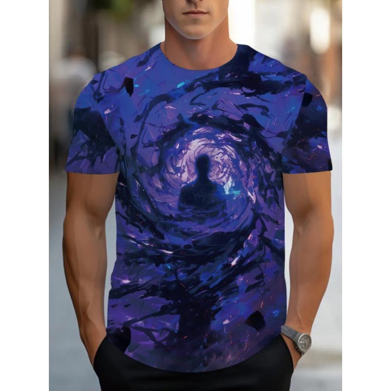 2025 Creative Brilliance 3D T-shirt Digital Printing Men's Short Sleeve Animal Printing