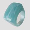 Acrylic Resin Colorful Mixed Block Ring, Unique Unisex Stylish Macrame Band for Men and Women