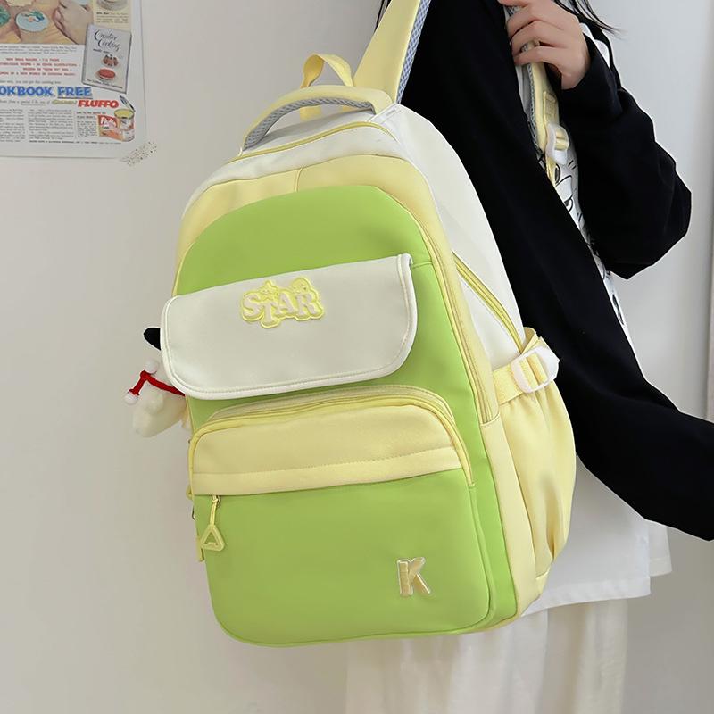 Schoolbag Japanese cute girl backpack female leisure travel large capacity backpack high value commuting tutoring student schoolbag