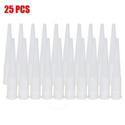 25 Package Spare Nozzles For Silicone Sealant Adhesive Caulk