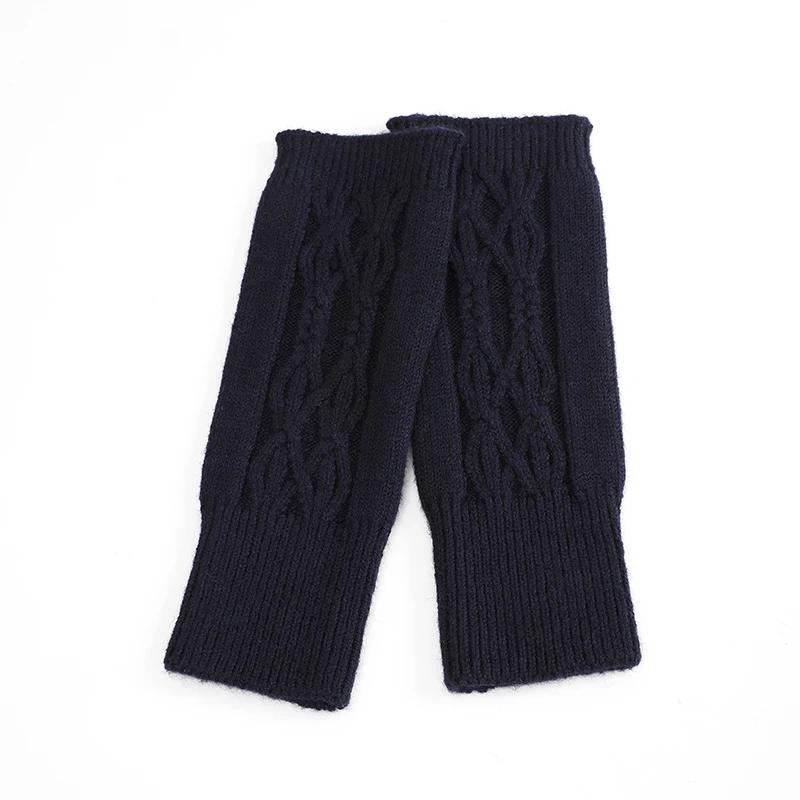 Women's Cable Knitted Soft Fingerless Gloves Warm Autumn Winter Gloves Fashion Knitted Half Finger Gloves Casual Outdoor Gloves