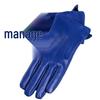 Unisex Patchwork Sheepskin Leather Gloves for Outdoor Cycling and Motorcycle Use