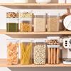 Food Storage Jars, Cereal Containers Storage, Multi-Functional Storage Jar with Airtight Lids, for Kitchen Organiser