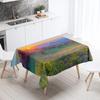 Day Road Dusk Sunset Scenery Printed Tablecloth Outdoor Picnic Camping  Antifouling Waterproof Table Home Decoration