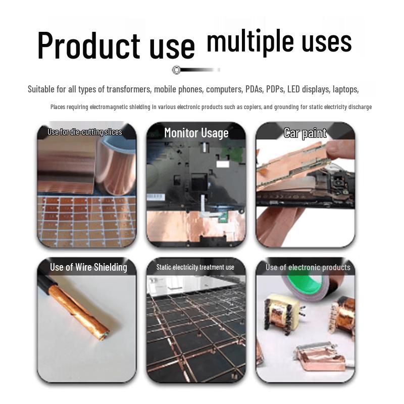 RUIGUAN Single-Conductive Copper Foil EMI Shielding Tape