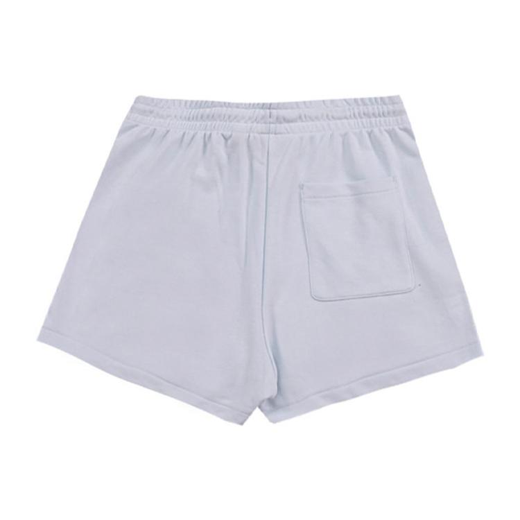 New Converse Patch Realaxed Casual Shorts Women's Light Gray Blue 10024778-A01