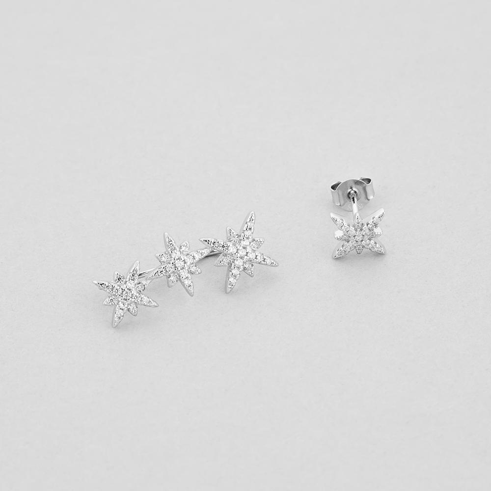 

Сережки Путівна зірка срібний