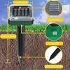 Solar Mole Repellent 4 Pack Easy to use Waterproof Gopher Scarer Ultrasonic Groundhog Repeller Outdoor Rat Deterrent