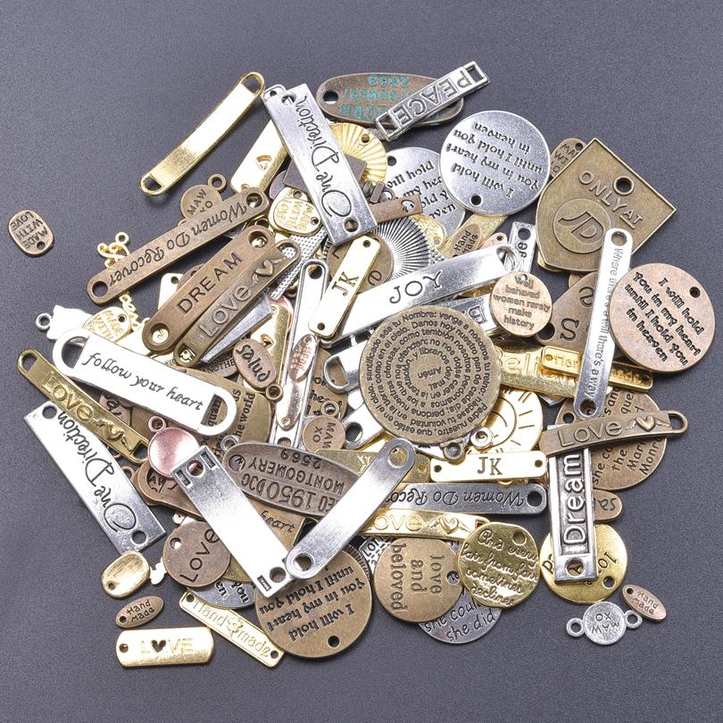 30pcs/Lot Vintage Metal Pentagram Charm Steampunk Charms For Jewelry Making Supplies Small Pendant Accessories Bulk DIY Earrings