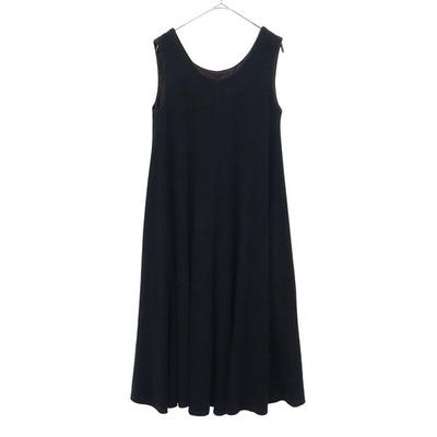 PLAIN PEOPLE No Sleeve Long Dress 9 Navy Women Used