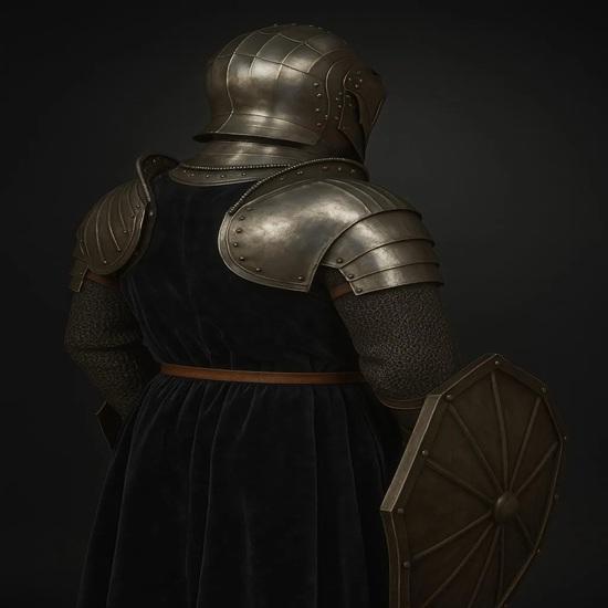 Handmade Medieval Knight Half Armor Suit Dark Soul Larp Cosplay Gift Item