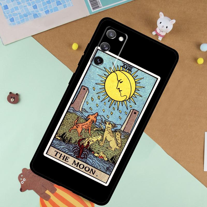 The SUN Tarot card Soft Case For Samsung Galaxy S25 Ultra S9 S10 S20 FE S21 S22 S23 Plus S24 Ultra Funda Cover