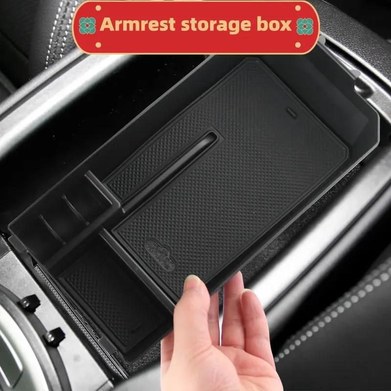 Armrest Storage Box For Mercedes Benz C Class W205 2015-2021 GLC W253 2016-2023 Center Console Organizer Tray Case Accessories