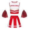 Ensemble d'uniforme de pom-pom girl pour filles Rencontre sportive scolaire Tenue de scène pour la performance d'ouverture