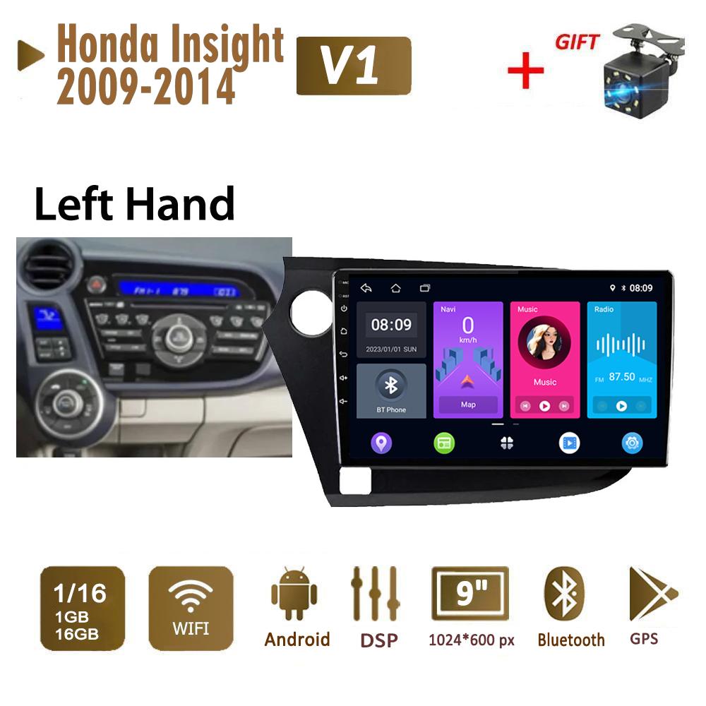 2Din Android Car Radio for Honda Insight 2009-2014 Multimedia Carplay Auto WIFI Head Unit Stereo Navigation 2+32GB