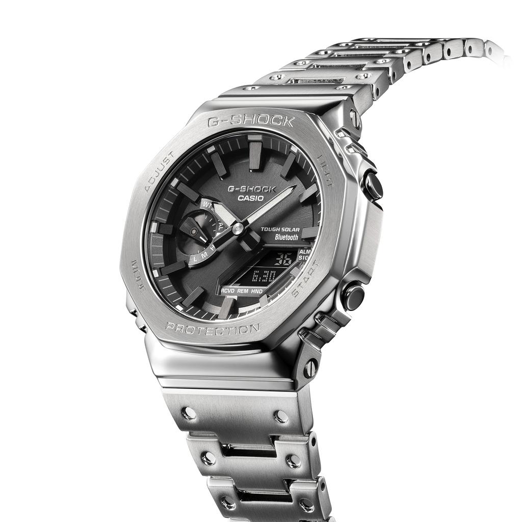 Casio G-SHOCK Men's Stainless Steel 200M Water Resistant Shock Resistant Quartz Watch GM-B2100D-1A