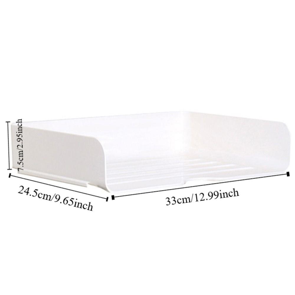 1 Pcs File Organizer A4 File Storage Tray Desktop Organizer Papers Rack Sundries