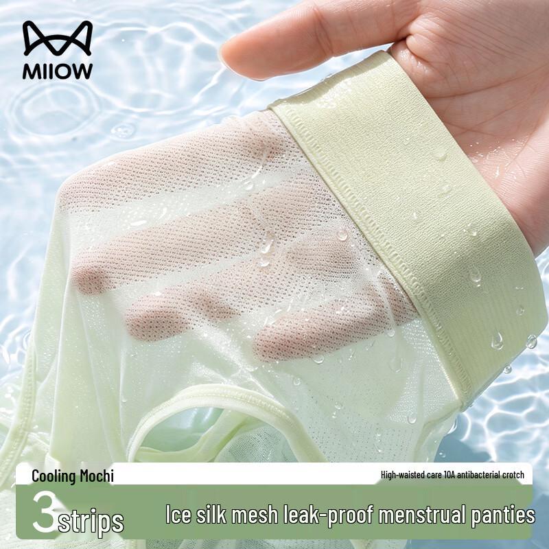 Women's Ice Silk Mesh Leak-Proof Period Underwear