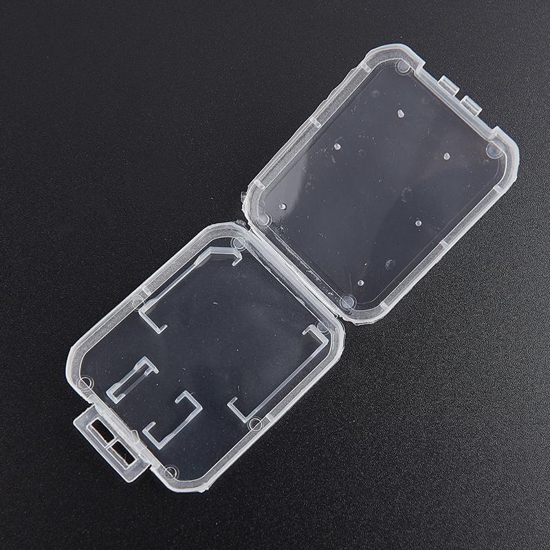 10Pcssd Card Case Transparent Standard Sd Sdhc Microsd Case Box Protector Holder