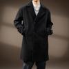 Men's Mid-Length High-Grade Double-Faced Wool Business Coat - Thick, Warm, and Fashionable for Winter