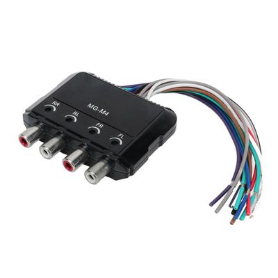 Convertisseur audio haut/bas 4 canaux anti-interférences réduisant le bruit convertisseur de fréquence de ligne RCA