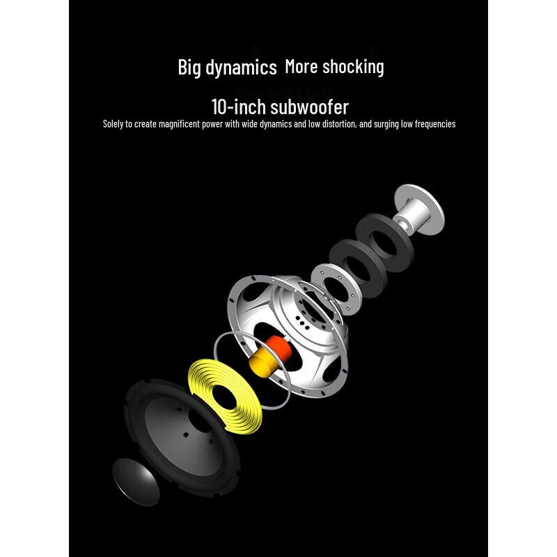 HiVi JX6+SUB10G & Denon X580 Home Theater Ceiling Speaker System CN Plug (adapter Included)