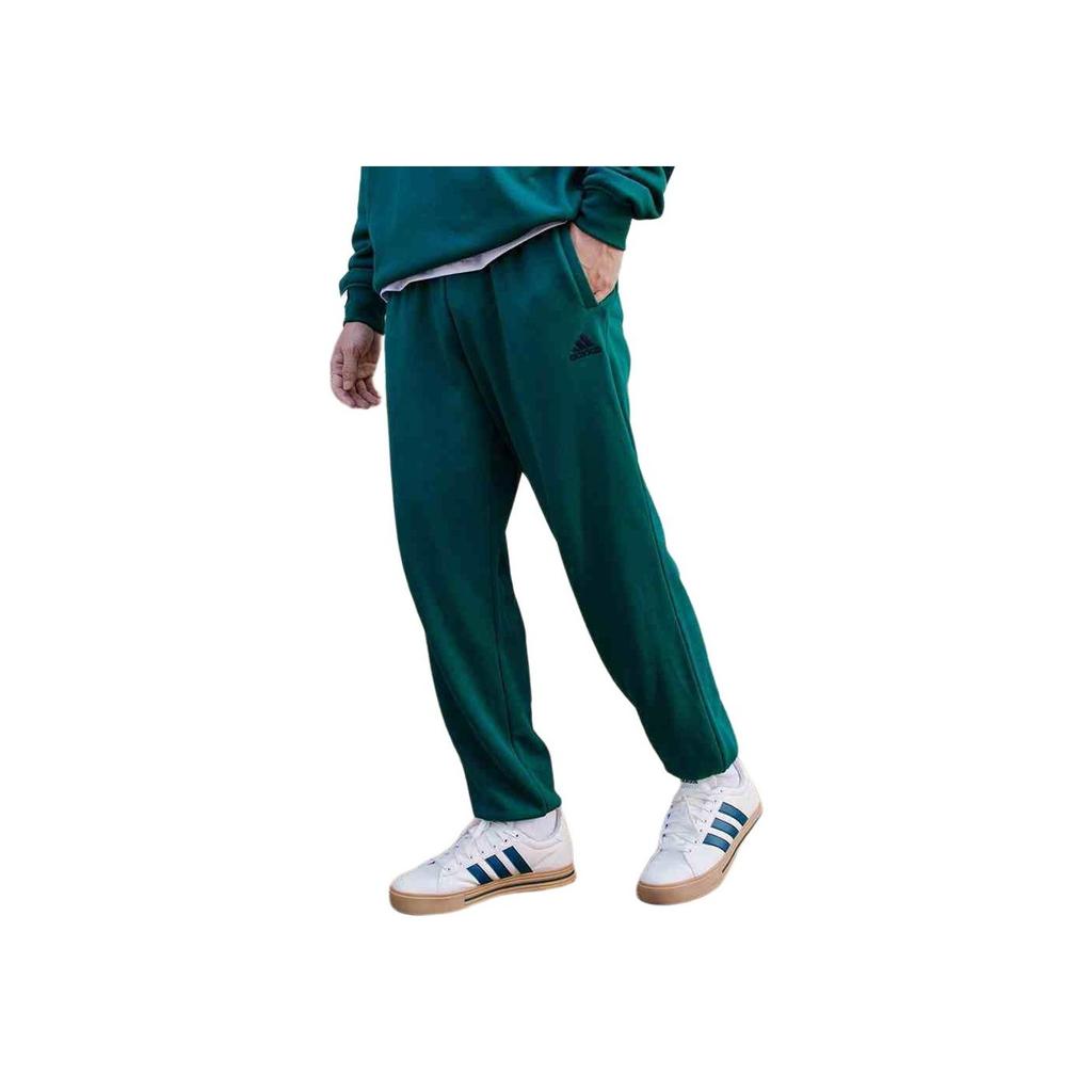 Adidas Sports Lifestyle Series Casual Simple Comfortable Tapered Knit Joggers Unisex Joggers Forest-Green JM9114