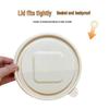 Biodegradable Corn Starch Disposable Meal Bowls with Lids, 150 Sets
