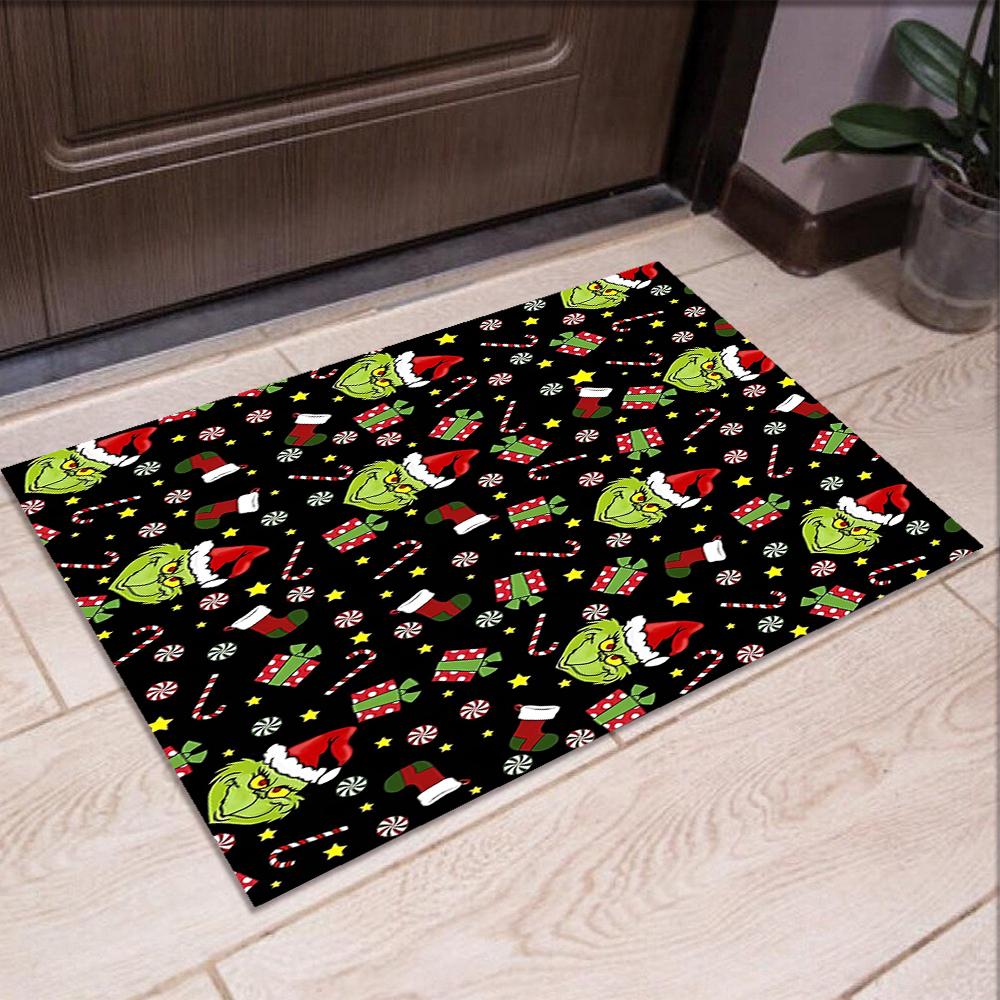 Grinch Printed Carpet Rug for Office Chair Living Room Bedroom Kitchen Room Decor Gifts