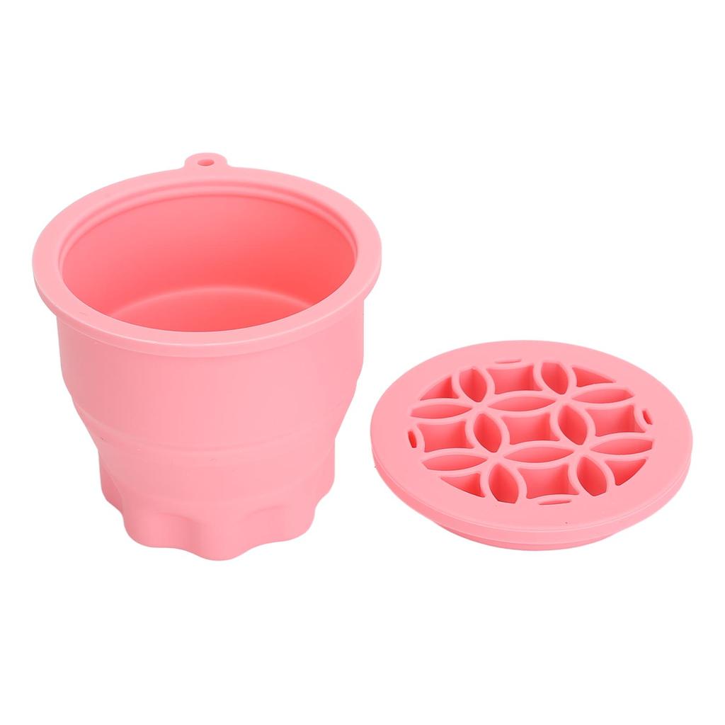 Makeup Brush Cleaner Cup Cosmetic Brush Cleaning Pad Drying Rack Silicone Scrubber Bowl Portable Washing Tool