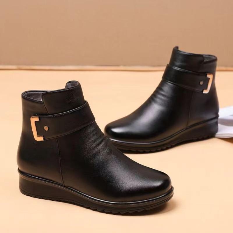 Women's Shoes Plush Women Ankle Boots Non Slip Keep Warm Snow Boots Winter Side Zip Women Boots Comfortable  De Mujer
