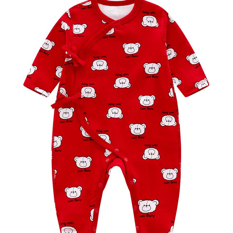 Labi Baby Red New Year Long Sleeve Romper 52