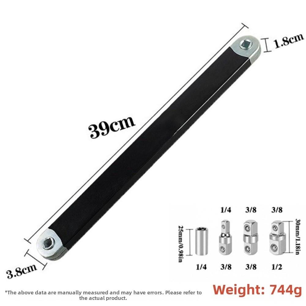 Professional Grade Offset Extension Wrench 4 Adapter Set Compact Extension Wrench  DIY Repair