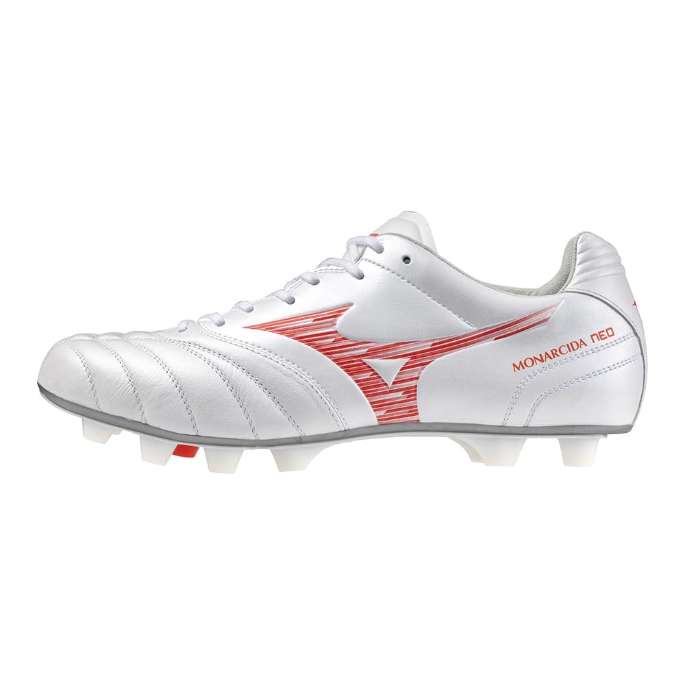 

Mizuno Monarcida NEO 3 Wide Elite Футбольные бутсы Клубные Белые x 3E, Футбол, Широкие, Легкие, Красные, 25.5 см,
