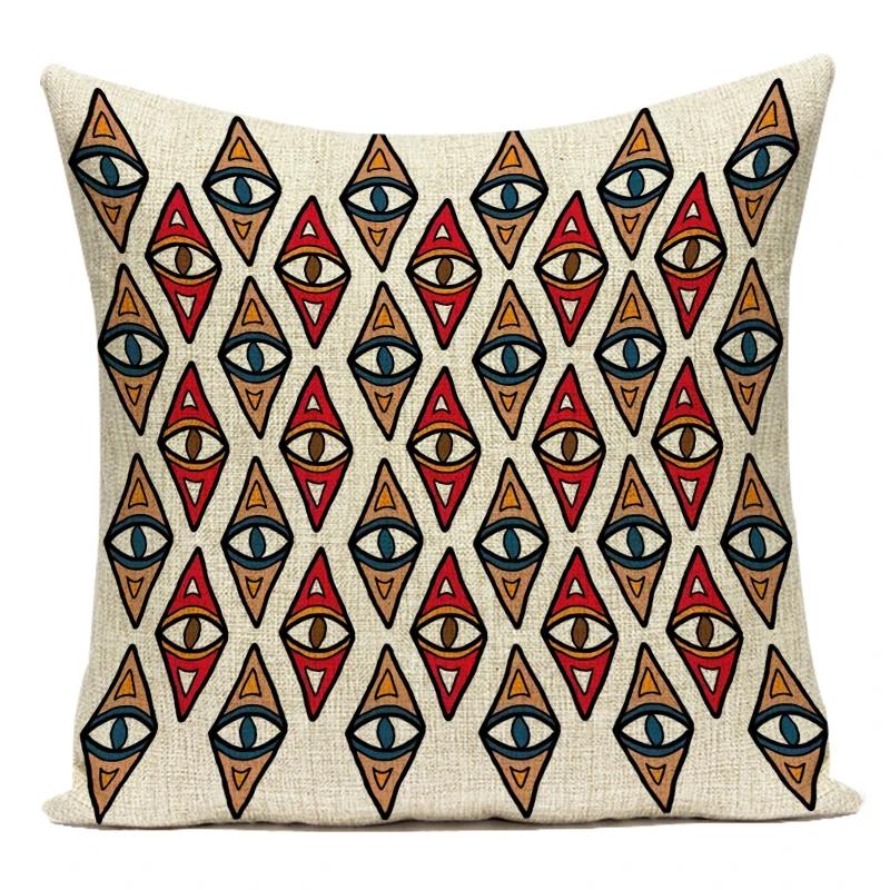 Africa Decorative Cushion Cover African Woman Custom Pillow Case National Costume Pattern Sofa Home Decor Pillow Cover
