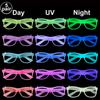 6 12 24 30 ks Neonové párty potřeby Neonové formální klobouky Svítí ve UV světle Párty fluorescenční klobouk UV světlo Párty dekorace Dospělí 5