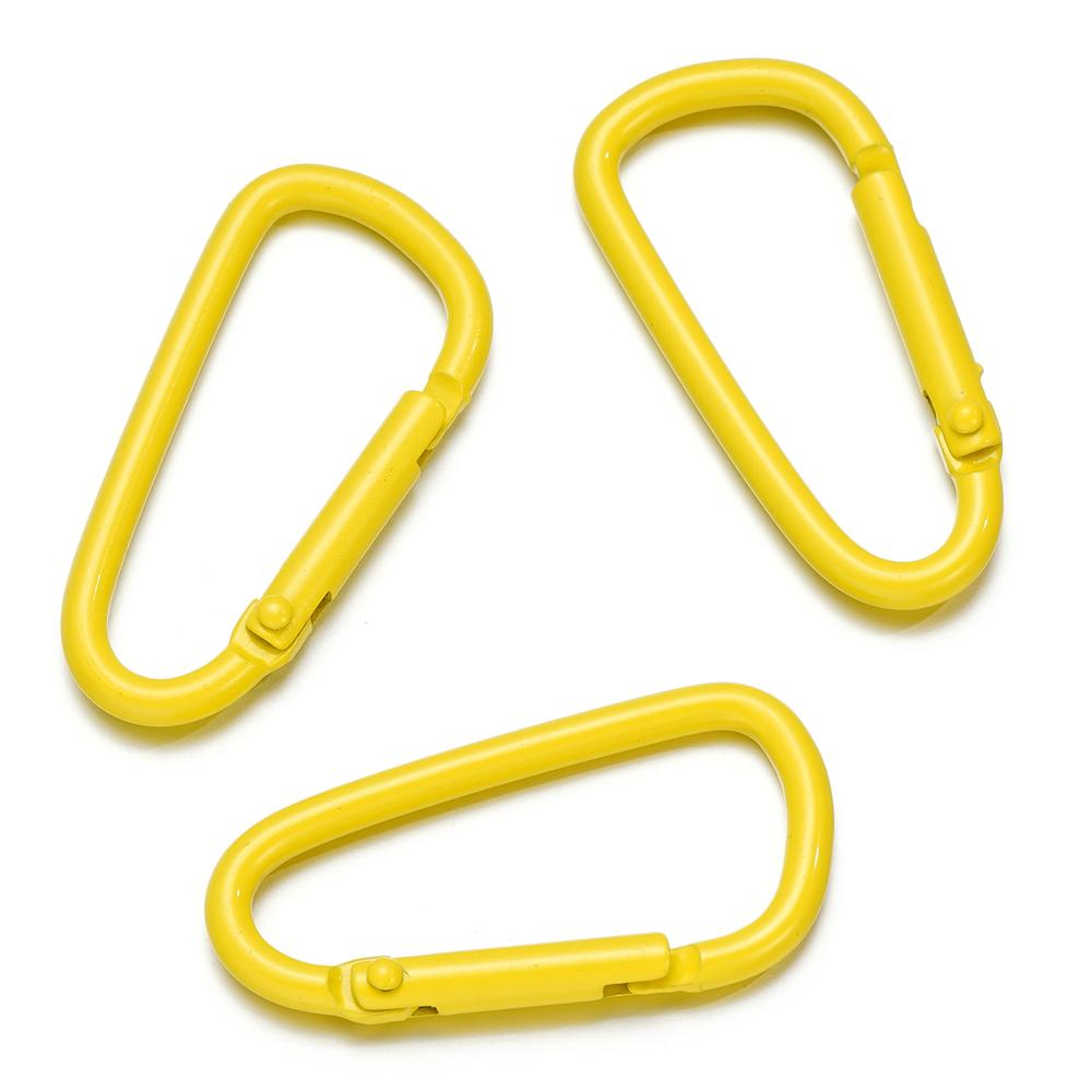 5pcs Carabiner Keychain Alluminum D-ring Clasp Multi-colorsHook Clip Keychains Camping Backpack Buckle Jewelry Making Supplies
