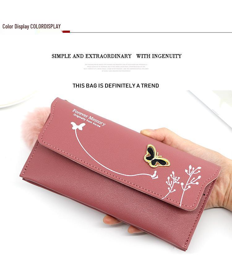 2023 Urban Minimalist Women's Solid Color PU Leather Wallet