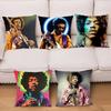 SINGER J-JIMI H-HENDRIX Pillow Case Square Pillow Bedroom Sofa Leisure Comfort Cushion Car Living Room Home Decoration