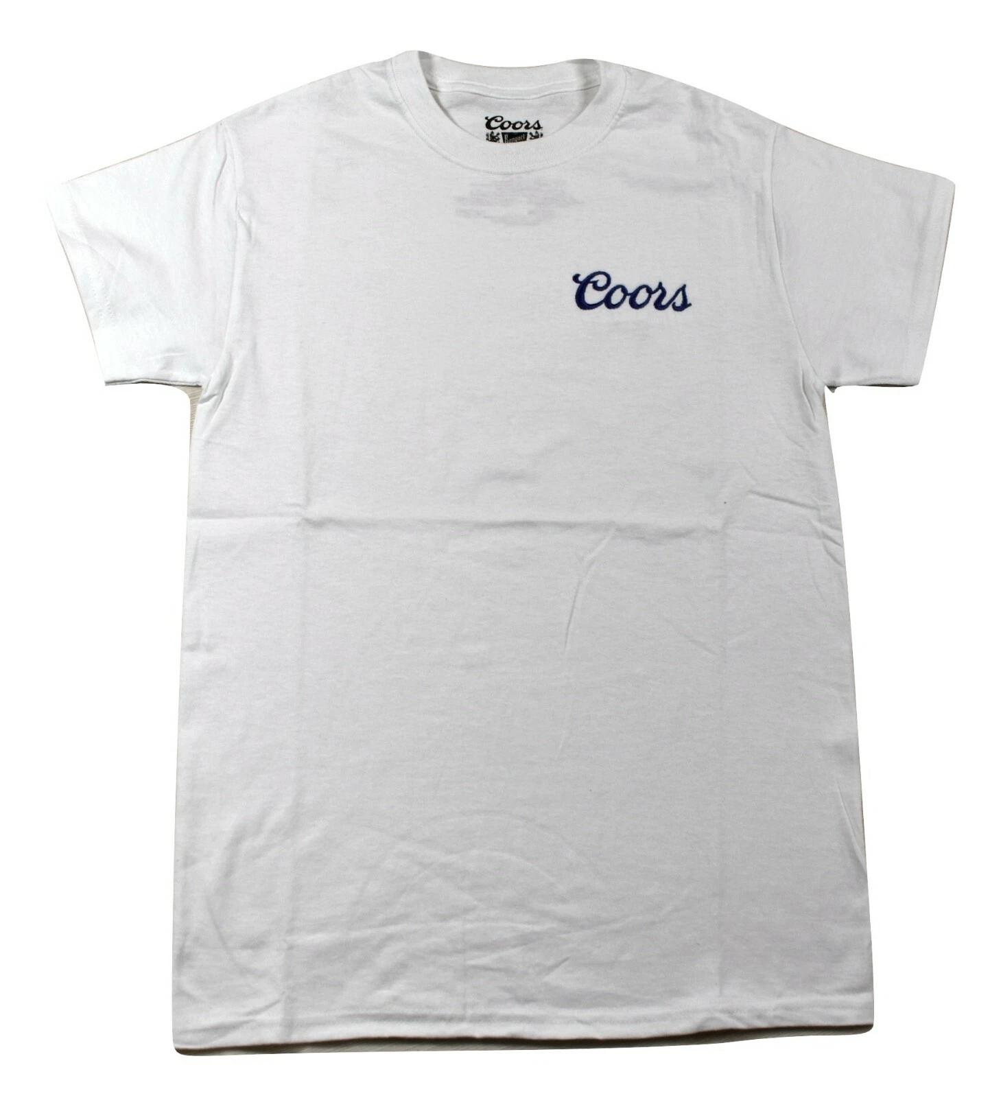 Coors Mens Coors Beer White Tee Shirt New Small M