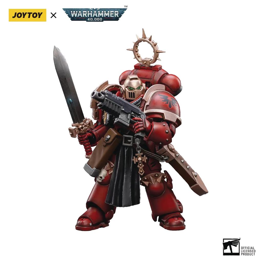 JOYTOY Warhammer Primaris Space Marine Blood Angel Bladeguard Veteran Scale ABS PVC Action Figure 40,000 1/18 & Pre-painted