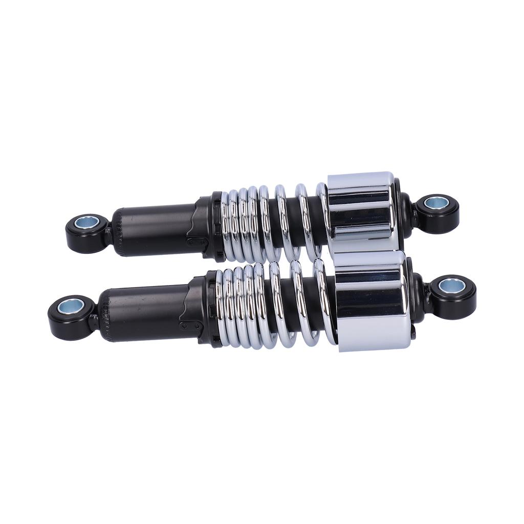 Pair of 10.5in Motorcycle Shocks Absorber Damper Fit for XL883 XL883R 200R 200L(Black Chromeplate )