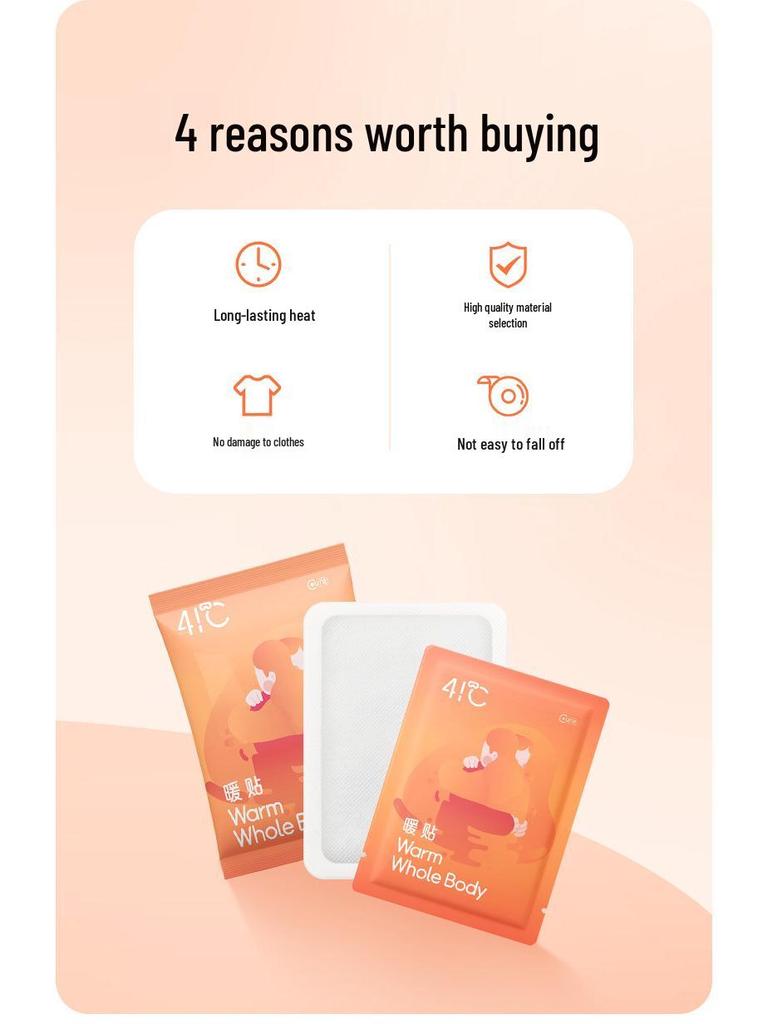 Selvoppvarmende Varme Kroppsplaster - Kuldebeskyttelse Varmepakker, 10-pakning