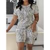 Damen Kurzarm-Shorts-Anzug